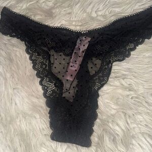 Victoria's Secret Black Lace Panties